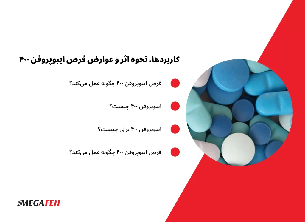 با وجود دسترسی آسان، ایبوپروفن ۴۰۰ یک داروی فعال است و مصرف آن باید کوتاه‌مدت و با رعایت دوز مناسب باشد. شایع‌ترین عوارض مربوط به دستگاه گوارش مانند سوزش یا درد معده است، به‌ویژه اگر دارو با معده خالی مصرف شود. در مصرف طولانی‌مدت یا در افراد پرخطر، احتمال عوارض کلیوی و قلبی–عروقی نیز وجود دارد. استفاده از این دوز در کودکان باید تنها با نظر پزشک و بر اساس وزن انجام شود. مصرف آگاهانه، رعایت فاصله دوزها و پرهیز از استفاده مداوم بدون بررسی علت درد، مهم‌ترین اصول ایمنی در استفاده از ایبوپروفن ۴۰۰ هستند.